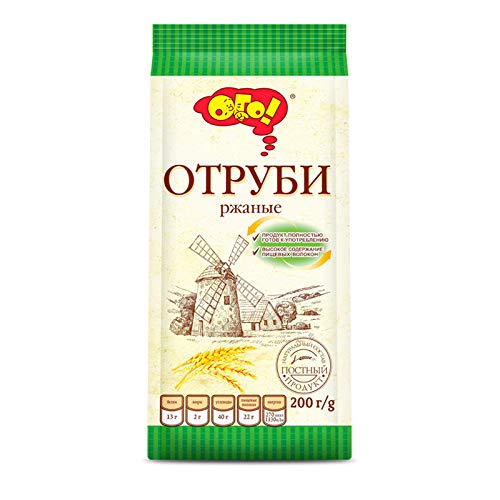 Roggenkleie Erzeugnis 200g Отруби ржаные von Ogo