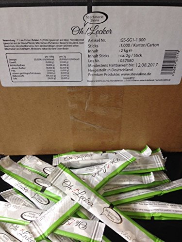 Probier Angebot! - Süßes Stevia*Mix Granulat, 1000 Sticks // Stevia*Mix Granular, 1000 sticks Probier Angebot! - Süßes Stevia*Mix Granulat, 1000 Sticks // Stevia*Mix Granular, 1000 sticks von „Oh! Lecker“