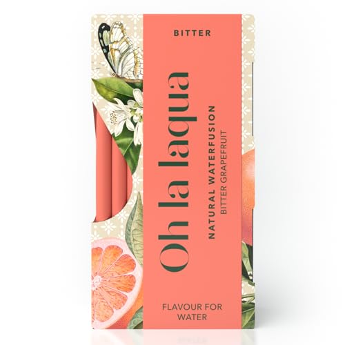 Bitter Grapefruit - Ohne Zucker & Süßstoff - Fertig in 3 Sekunden - Alkoholfreier Aperitif - Für 35l Wasser mit Geschmack - 70 Stickpacks - Infused Water Bitter Grapefruit - Ohne Zucker & Süßstoff - Fertig in 3 Sekunden - Alkoholfreier Aperitif - Für 35l Wasser mit Geschmack - 70 Stickpacks - Infused Water von Oh la laqua