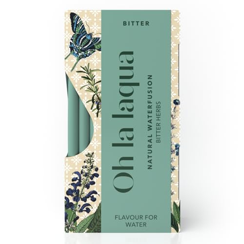 Bitter Herbs - Ohne Zucker & Süßstoff - Fertig in 3 Sekunden - Alkoholfreier Aperitif - Für 35l Wasser mit Geschmack - 70 Stickpacks - Infused Water Bitter Herbs - Ohne Zucker & Süßstoff - Fertig in 3 Sekunden - Alkoholfreier Aperitif - Für 35l Wasser mit Geschmack - 70 Stickpacks - Infused Water von Oh La Laqua