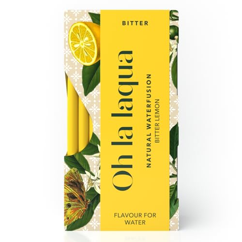 Bitter Lemon - Ohne Zucker & Süßstoff - Fertig in 3 Sekunden - Alkoholfreier Aperitif - Für 35l Wasser mit Geschmack - 70 Stickpacks - Infused Water Bitter Lemon - Ohne Zucker & Süßstoff - Fertig in 3 Sekunden - Alkoholfreier Aperitif - Für 35l Wasser mit Geschmack - 70 Stickpacks - Infused Water von Oh la laqua