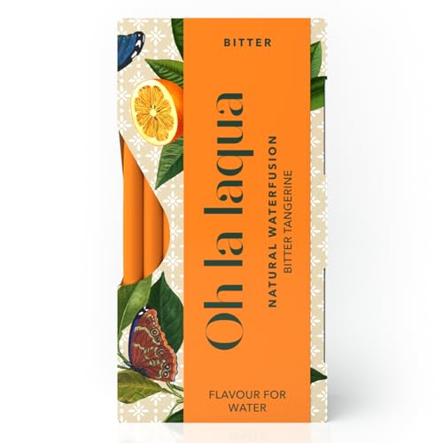 Bitter Tangerine - Ohne Zucker & Süßstoff - Fertig in 3 Sekunden - Alkoholfreier Aperitif - Für 35l Wasser mit Geschmack - 70 Stickpacks - Infused Water Bitter Tangerine - Ohne Zucker & Süßstoff - Fertig in 3 Sekunden - Alkoholfreier Aperitif - Für 35l Wasser mit Geschmack - 70 Stickpacks - Infused Water von Oh la laqua
