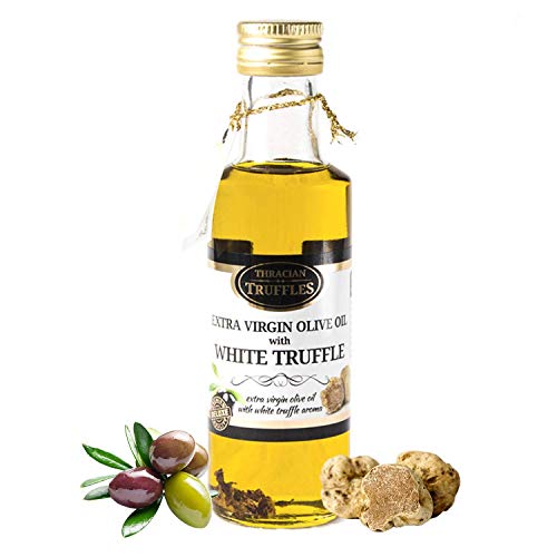 Trüffelöl Weißes Trüffelöl Premium White truffle olive oil Extra Virgin Echte Trüffelstücke, Gourmet Food Seasoning Marinaden, Ideal zum Kochen, Servieren, Salaten, Risotto, Pasta, Pizza (100ml) Trüffelöl Weißes Trüffelöl Premium White truffle olive oil Extra Virgin Echte Trüffelstücke, Gourmet Food Seasoning Marinaden, Ideal zum Kochen, Servieren, Salaten, Risotto, Pasta, Pizza (100ml) von Truffles