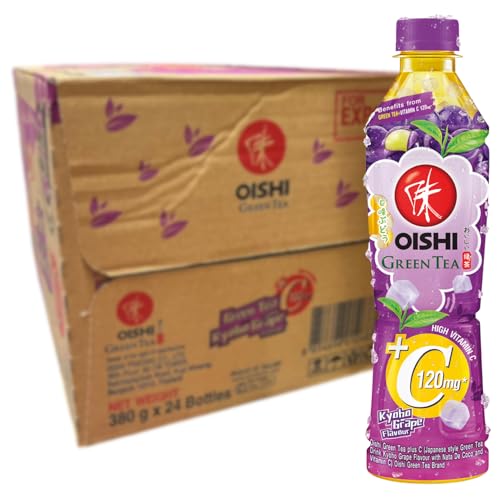 OISHI - Grüner Tee Kyoho Traube - 24 X 500 ML - Multipack von Oishi