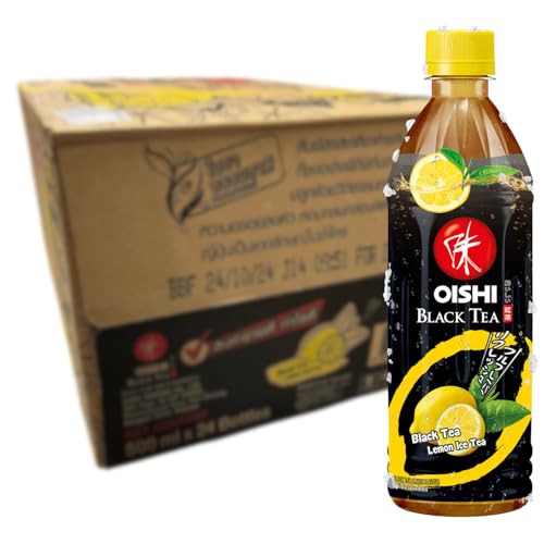 OISHI - Schwarzer Tee Zitrone - Multipack (24 X 500 ML) von Oishi