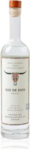 Ojo De Dios Joven Mezcal 70cl | Ausgezeichnete Spirituose | Handgefertigt aus Agave | Nachhaltiger Anbau | Perfekt für Cocktails und zum Genießen von Ojo De Dios