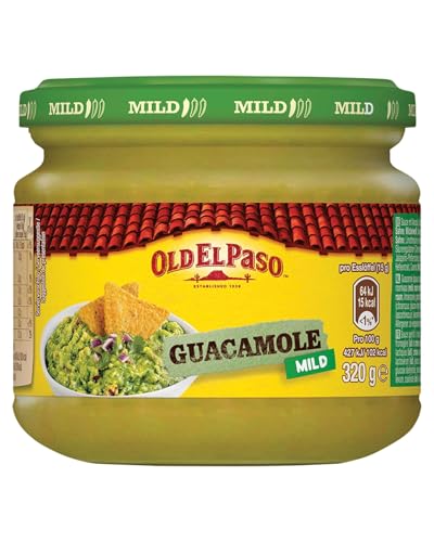 OLD EL PASO Tortilla Salsa Dip Guacamole – Mild-würzige Avocado-Sauce – 1 x 320 g von Old El Paso