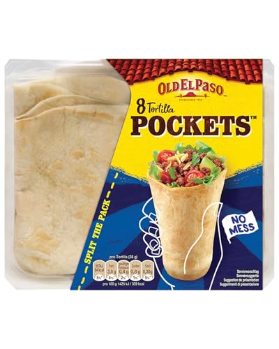 Old El Paso Weizen Tortilla Pockets Mexikanische Wraps mit Boden, 223 g von Old El Paso