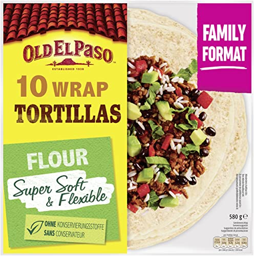 Old El Paso Wrap Tortillas Mexikanische Wraps aus Weizen im Family Format, 580 g von Old El Paso