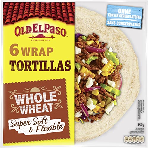 Old El Paso Wrap Tortillas – Mexikanische Wraps aus Vollkorn – 1 x 350 g von Old El Paso