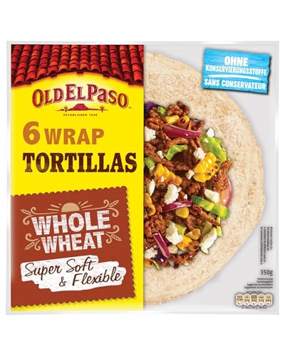 Old El Paso Wrap Tortillas – Mexikanische Wraps aus Vollkorn – 1 x 350 g von Old El Paso