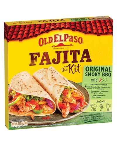 Old El Paso Fajita Kit - Original Smoky BBQ – Set für die Zubereitung von mexikanischen Fajitas – 1 x 500 g von Old El Paso