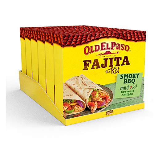 Old El Paso Fajitas Ursprüngliche Smoky BBQ Kit (500g) - Packung mit 6 von Old El Paso