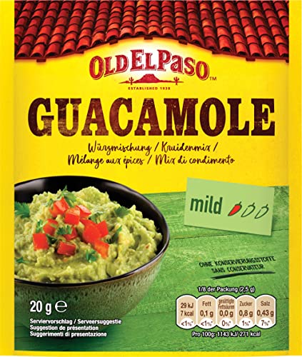 Old El Paso Guacamole Würzmischung – Fertiger Gewürzmix für einen Avocado-Dip – 1 x 20 g von Old El Paso