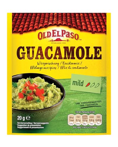 Old El Paso Guacamole Würzmischung – Fertiger Gewürzmix für einen Avocado-Dip – 1 x 20 g von Old El Paso