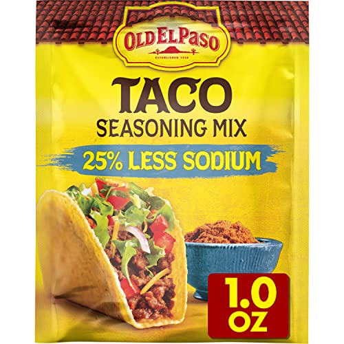Old El Paso Taco Seasoning, 25% Less Sodium, 1 oz. von Old El Paso