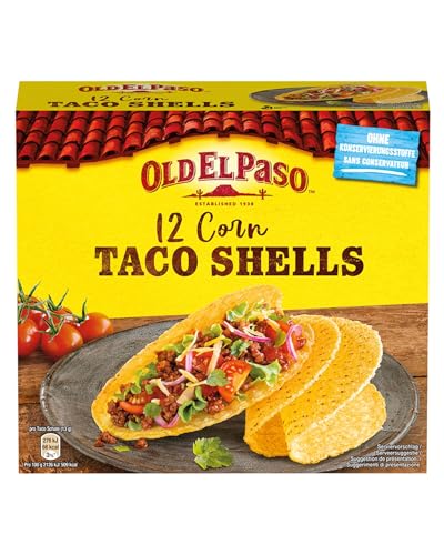 Old El Paso Taco Shells Mexikanische Mais Tortillas in Schalenform, 156 g von Old El Paso