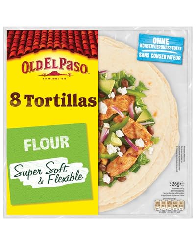 Old El Paso Weizen Tortillas – Mexikanische Wraps aus Weizen – 1 x 326 g Old El Paso Weizen Tortillas – Mexikanische Wraps aus Weizen – 1 x 326 g von Old El Paso