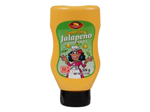 Old Fashioned Foods Jalapeno Squeeze Cheese, microwaveable, Jalapeno Käsesauce, 326g von Old Fashioned Foods