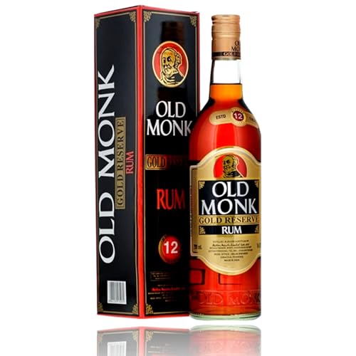 Old Monk Rum 12 Jahre Gold Reserve – 0,7 Liter Rum – Ausgezeichneter Rum mild im Geschmack – Geschenkverpackung – Dark Rum 42,8% Vol. – Premium - King of Rums seit 1855 – unvergleichliches Aroma Old Monk Rum 12 Jahre Gold Reserve – 0,7 Liter Rum – Ausgezeichneter Rum mild im Geschmack – Geschenkverpackung – Dark Rum 42,8% Vol. – Premium - King of Rums seit 1855 – unvergleichliches Aroma von Old Monk