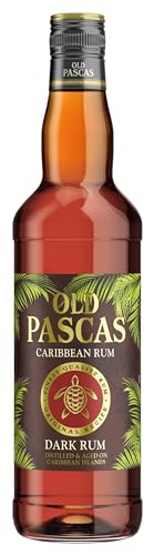 Old Pascas Barbados Dark Rum (1 x 0,7l) - echter karibischer Premium Rum aus Barbados, der Wiege des karibischen Rums - leicht, elegant und mild | 700 ml (1er Pack) von Old Pascas