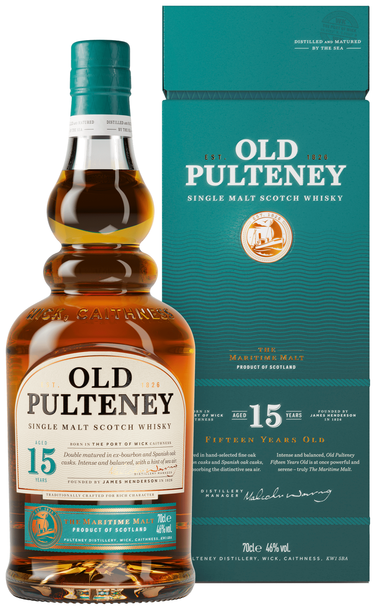 Old Pulteney 15 Years Old Single Malt Scotch Whisky Old Pulteney 15 Years Old Single Malt Scotch Whisky