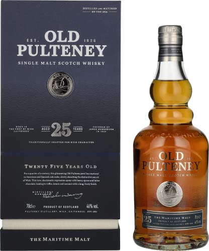 Old Pulteney 25 Years Old Single Malt Scotch Whisky 46% Vol. 0,7l in Geschenkbox von Old Pulteney
