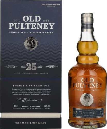 Old Pulteney 25 Years Old Single Malt Scotch Whisky 46% Vol. 0,7l in Geschenkbox Old Pulteney 25 Years Old Single Malt Scotch Whisky 46% Vol. 0,7l in Geschenkbox von PULTENEY