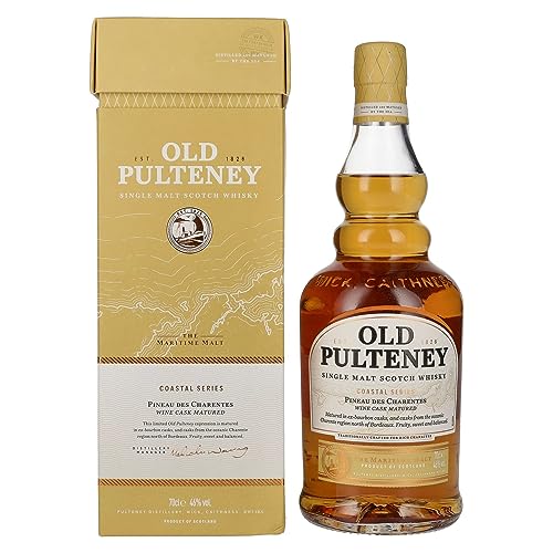 Old Pulteney Coastal Series Pineau des Charentes Single Malt Scotch Whisky 46% Vol. 0,7l in Geschenkbox von PULTENEY