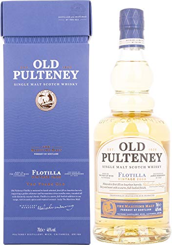 Old Pulteney Flotilla Vintage Ten Years Old Single Malt Scotch Whisky (1 x 0.7 l) von PULTENEY