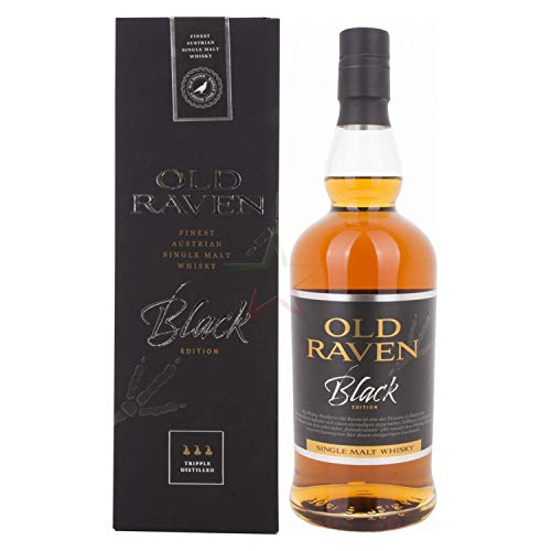Old Raven Black Edition Single Malt Whisky Triple Distilled mit Geschenkverpackung (1 x 0.7 l) von Old Raven