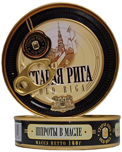 Old Riga Sprotten in Öl Easy Open, Blech, 6er Pack (6 x 160 g) von Old Riga