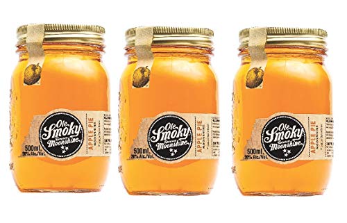 3 Gläser Ole Smoky Tennessee Moonshine Apple Pie Whisky (3 x 0.5l) 20% Vol. von GREAT BRITISH TRADING LIMITED