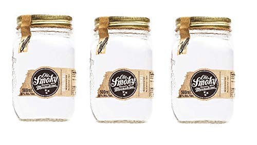 3 Gläser Ole Smoky Tennessee Moonshine Orginal (3 x 0.5l) 50% Vol. von GREAT BRITISH TRADING LIMITED