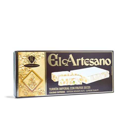 Imperial-Turrón mit Nüssen. Höchste Qualität. 200g. Turrón Imperial con Frutos Secos. Imperial Nougats Nuts. Imperial-Turrón mit Nüssen. Höchste Qualität. 200g. Turrón Imperial con Frutos Secos. Imperial Nougats Nuts. von OleVale