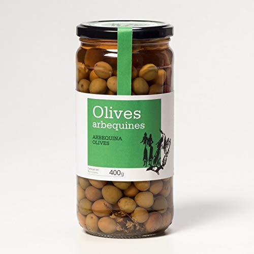 Arbequina Oliven 400 g von Oli Rupestre del Cogul
