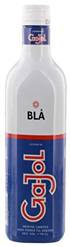 Ga-Jol - Blå Vodka Shot Lakritzlikör mit Menthol 30% vol Spirituose auf Vodkabasis- 0,7l von Oligei