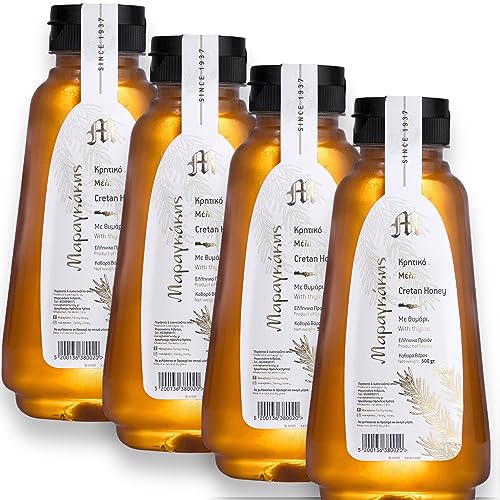 Kretischer Thymian Honig, Naturrein & Unverfälscht, Reich an Vitaminen und Aminosäuren, Traditionelle Imkerei Maragkakis - Erhältlich in Vielen Größen, Authentischer Geschmack aus Kreta | 4 x 500g Kretischer Thymian Honig, Naturrein & Unverfälscht, Reich an Vitaminen und Aminosäuren, Traditionelle Imkerei Maragkakis - Erhältlich in Vielen Größen, Authentischer Geschmack aus Kreta | 4 x 500g von Oligri