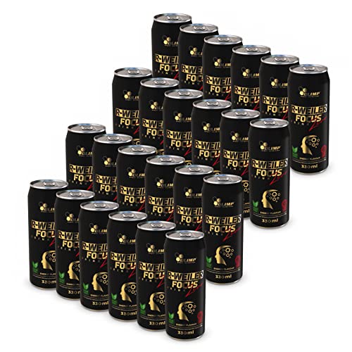 24x Olimp R-WEILER Focus Drink Zero | 330ml je Dose (insg. 7920ml) | Koffein Taurin Vitamin B6 Magnesium NAC | Energy Drink (24er Pack) von Olimp