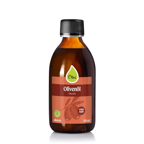 Olivenöl aus Italien 100 ml Natives Olivenöl extra aus Italien Kaltgepresstes 100% Rein Glasflasche von Olini