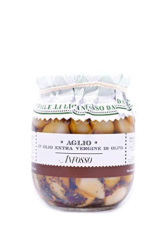 Olio Anfosso Knoblauch in nativem Olivenöl extra, 300 g von Olio Anfosso