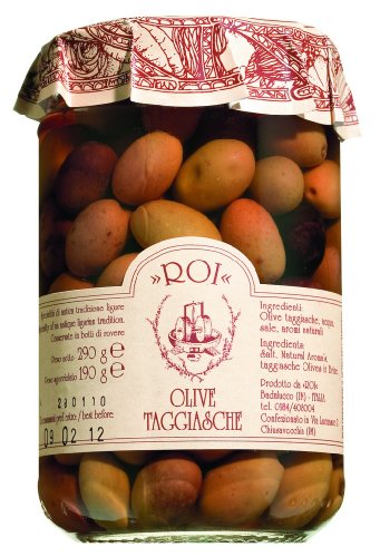 Olio Roi Olive taggiasche in salamoia / Taggiasca-Oliven in Salzlake 290 gr. /ATG 190 gr. von Olio Roi