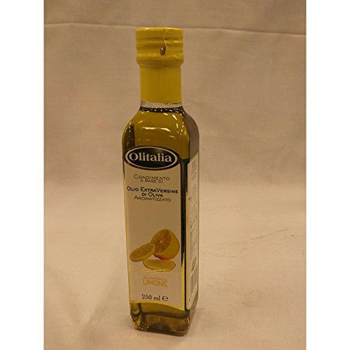 Olitalia Olio Extra Vergine di Oliva con Limone 250ml Flasche (Extra natives Olivenöl mit Zitrone) von Olitalia