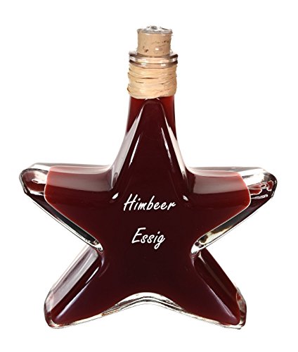 5 x Himbeer Aperitif Essig nur milde 3 % Säure Stern Flasche 0,2l | 5 % Mengenrabatt von Oliv & Co. - Genuss pur -