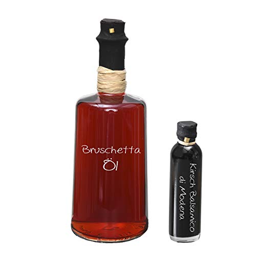 Bruschetta Öl 0,5l I Sparset GRATIS dazu Oliv & Co. Kirsch Balsamico di Modena 40ml von Oliv & Co. - Genuss pur -