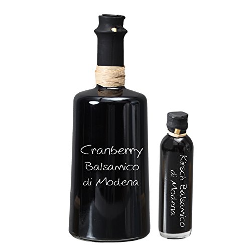 Piazza Grande PGM Cranberry Balsamico di Modena IGP 0,5l - ohne Zuckerzusatz, ohne Zuckerrübensirup - gratis dazu Oliv & Co. Kirsch Balsamico 40 ml von Oliv & Co. - Genuss pur -