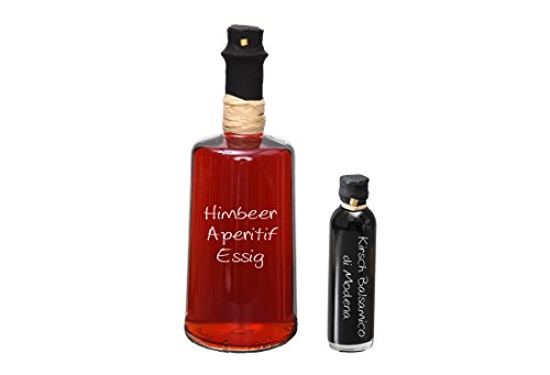 Himbeer Aperitif Essig 3 % Säure 0,5l I Sparset mit Oliv & Co. Kirsch Balsamico di Modena 40ml von Oliv & Co. - Genuss pur -