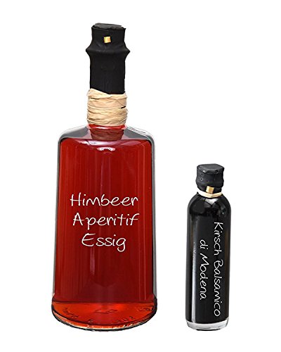 Himbeer Aperitif Essig 3 % Säure 1,0 Liter I Sparset mit Oliv & Co. Kirsch Balsamico di Modena 40ml von Oliv & Co. - Genuss pur -