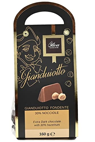 Oliva Fondenti, Gianduia-Nougat-Pralinen, Dunkle Schokolade, 160g, Dulcioliva von Oliva