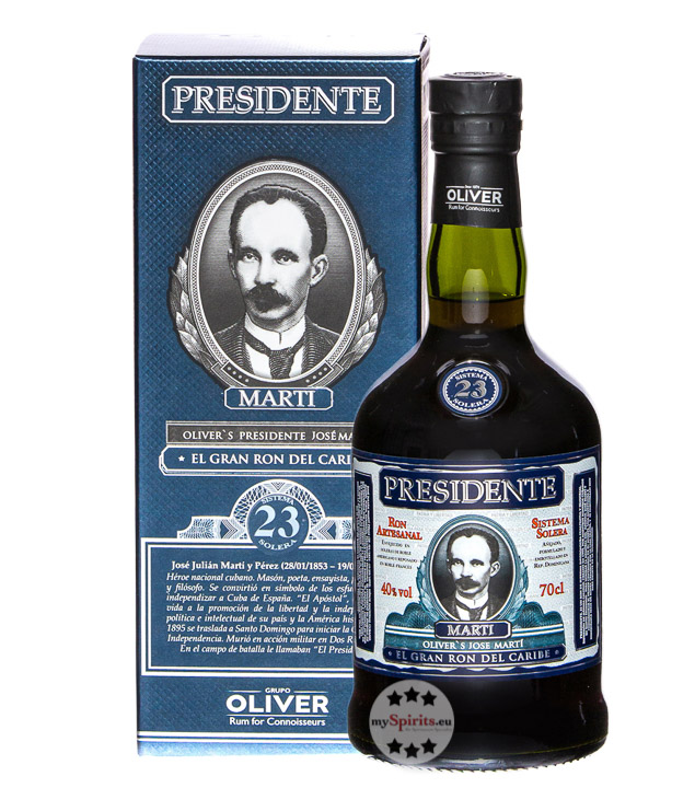 Presidente Rum 23 Sistema Solera (40 % Vol., 0,7 Liter) von Oliver & Oliver